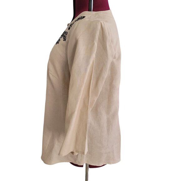 Carole Little Woman Linen Tunic (Size 1X) - Picture 3 of 6
